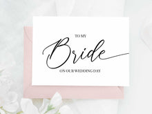 To My Bride On Our Wedding Day Card PRINTABLE