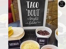 PRINTABLE Taco Bout A Bright Future Sign Graduation Sign, Grad Party Decor, Table Sign