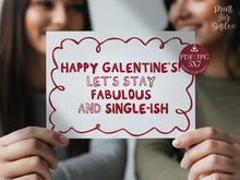 Cute Happy Galentines Day Card PRINTABLE, Trendy Best Friend Card Gift, BFF Card