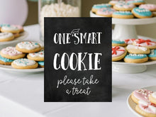 One Smart Cookie Sign Graduation PRINTABLE Chalkboard Graduation Party Decorations