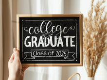 College Graduate Sign Class Of 2025 Printable Graduation Sign