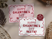 Bestie Galentines Day Card PRINTABLE Trendy Cute
