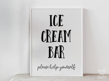 PRINTABLE Ice Cream Bar Sign, Graduation Sign, Graduation Party Decorations, Table Sign, Grad Party Decor