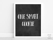 One Smart Cookie Sign PRINTABLE, Chalkboard Graduation Sign, Party Decorations, Grad