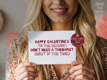 PRINTABLE Funny Galentines Day Card, Trendy Bestie Card, BFF Gift