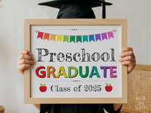 Preschool Graduation Sign Graduate, PRINTABLE Last Day Of Preschool, Photo Prop 2025