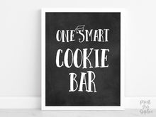 One Smart Cookie Bar Sign Graduation PRINTABLE  Chalkboard Graduation Party Decorations