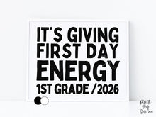 Funny First Day of 1st Grade Sign Printable, Back to School Sign, Clean + Chalkboard 1st Day First Grade Poster for Boy or Girl