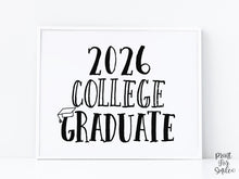 2026 College Graduate Sign PRINTABLE, Graduation Party Decor, Photo Booth