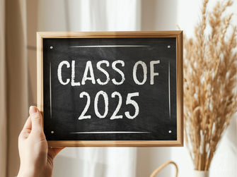 PRINTABLE Class Of 2025 Sign Graduation Sign, Grad Party Decor, Photo Prop Sign