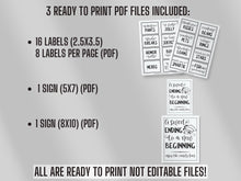 Graduation Candy Bar Sign Labels Party Decorations PRINTABLE