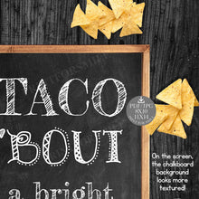 Taco Bout A Bright Future Sign PRINTABLE Graduation Party Decorations