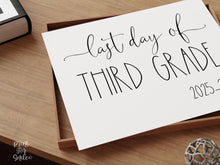 Last Day Of 3rd Grade Sign Third School 2026 Printable