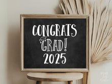 PRINTABLE Congrats Grad Sign, Class Of 2025, Graduation Sign, Congrats Grad Party Decorations