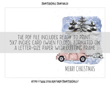 PRINTABLE Merry Christmas Card Xmas