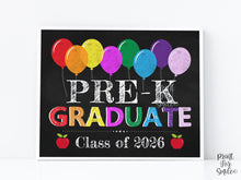 Pre-K Graduation Sign PRINTABLE Graduate 2026, Last Day Of Pre-K Photo Prop