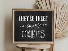 They Are Three Smart Cookies Sign, Graduation Party Sign, Chalkboard Decor, PRINTABLE, Grad Party Decor
