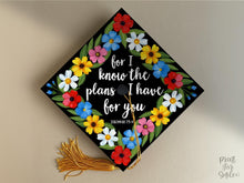 Grad Cap Topper Printable, For I Know the Plans I Have for You, Jeremiah 29:11 Bible Verse, Graduation Cap Decor