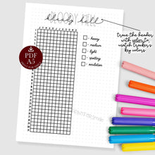 Period Tracker Yearly Printable A5 Planner Inserts Monthly Cycle