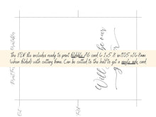 Will You Be Our Greeter Card PRINTABLE A6