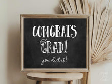 Graduation Congrats Grad Sign, Congrats Grad Party Decorations PRINTABLE, Graduation Sign