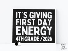Funny First Day of 4th Grade Sign Printable, Back to School Sign, Clean + Chalkboard 1st Day Fourth Grade Poster for Boy or Girl