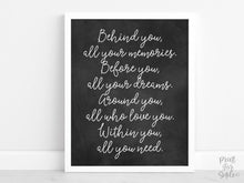 PRINTABLE Behind You All Your Memories Graduation Sign, Grad Party Decor, Table Sign, College Graduation