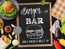 Graduation Burger Bar Sign PRINTABLE Graduation Party Decorations