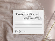 Graduation Memory Cards Advice PRINTABLE Party Decorations