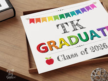 TK Graduate Sign, Last Day Of Transitional Kindergarten Sign, PRINTABLE Graduation Sign Photo Prop 2026