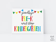 Colorful Pre-K Graduate Sign, Last Day Of School Printable, Minimal School Photo Prop