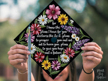 For I Know the Plans I Have for You, Grad Cap Topper Printable, Bible Verse Graduation Cap Decor, Jeremiah 29:11