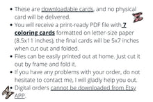 Thanksgiving Coloring Cards PRINTABLE