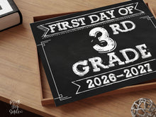 First Day Of Third Grade Sign PRINTABLE, 3rd Grade Sign, School Sign, 1st Day Chalkboard 2026