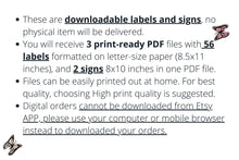 Printable Hot Cocoa Bar Labels and Signs Plaid Design - 56 Labels + 2 Signs  Christmas Party Decorations - DIY PDF