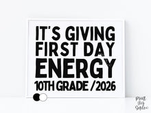 Funny First Day of 10th Grade Sign Printable, Back to School Sign, Clean + Chalkboard 1st Day Tenth Grade Poster for Boy or Girl