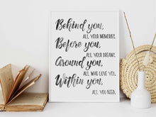 Behind You All Your Memories Sign Graduation PRINTABLE