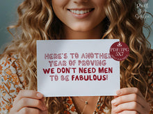 Funny Galentines Day Card PRINTABLE Trendy Gift