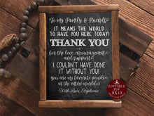 Graduation Thank You Sign PRINTABLE Party Decorations Personalizable DIY