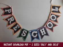 First Day Of Preschool Banner PRINTABLE