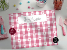 Watercolor Valentine's Day Placemat Personalizable PRINTABLE Kids Party Decor, Custom  Name, Hearts, Editable PDF, Birthday