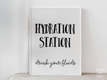 PRINTABLE Hydration Station Sign Drink Your Fluids Graduation Party Sign, Party Decorations, Table Sign, Grad Party Decor