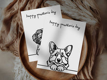 Printable Dog Dad Card Happy Fathers Day Gift Pawthers