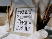 PRINTABLE Holy Guacamole He Did It Sign Graduation Party Decorations Fiesta Mexican