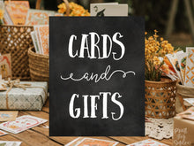 Cards And Gifts Sign Graduation PRINTABLE Party Decor Chalkboard