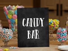 Candy Bar Sign PRINTABLE Graduation Sign, Grad Party Decor, Table Sign, Chalkboard Decorations