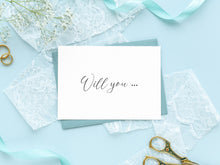 Will You Card Will You Be My Card PRINTABLE Wedding Cards PDF A6