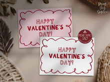 Trendy Valentine's Day Card PRINTABLE Gift, Happy Valentines Day, DIY Cute Card