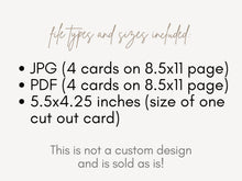 Graduation Memory Cards Advice PRINTABLE Party Decorations