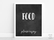 Food Sign Graduation Sign PRINTABLE, Graduation Decorations, Table Sign, Grad Party Decor, Chalkboard